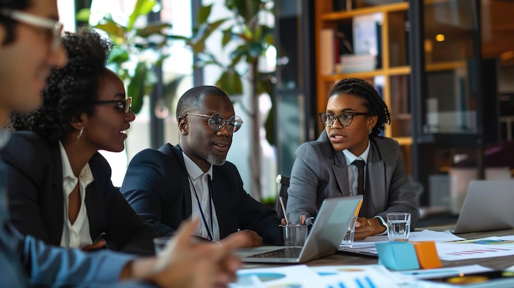 Business coaching discussion
